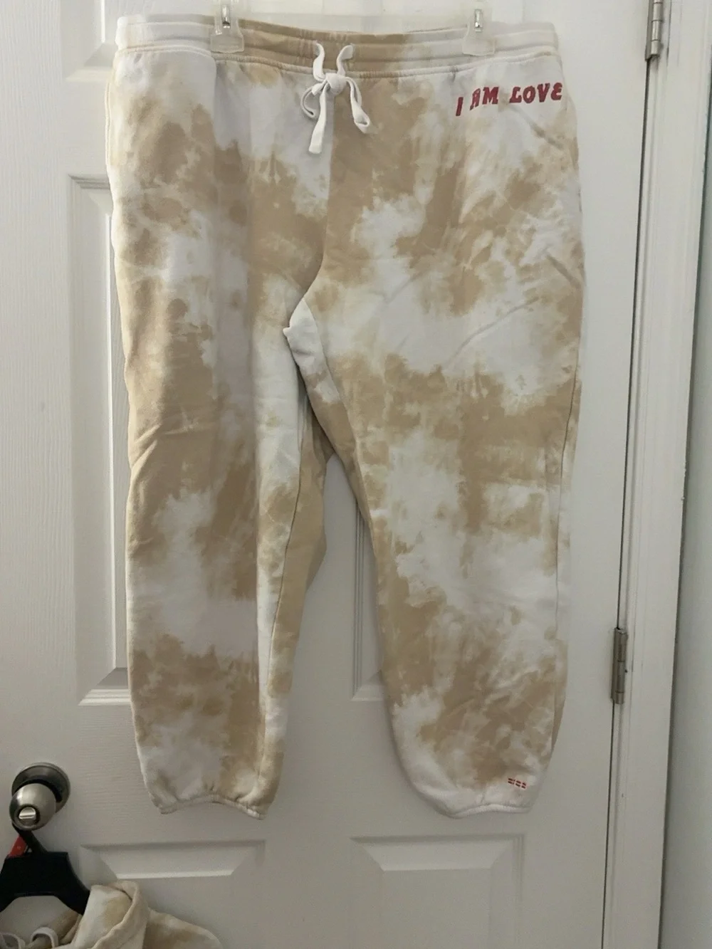 Peace Love World- Cream Tie Dye Jogger set